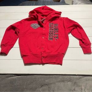 Harley hooded sweat jacket.  4t